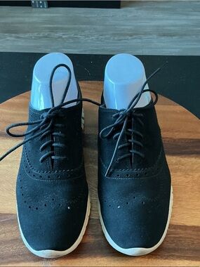 Cole Haan zero grand wingtip Oxford women’s black shoes 8.5